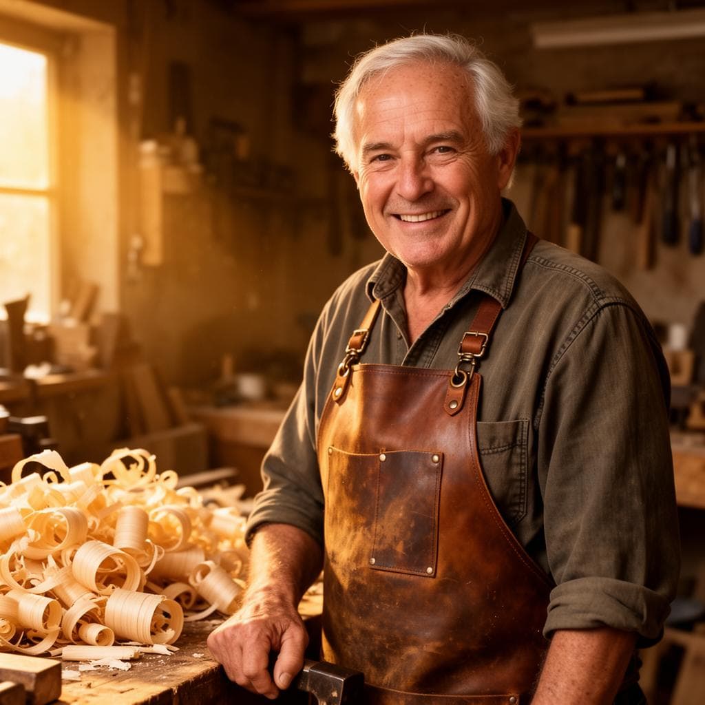 George in his workshop